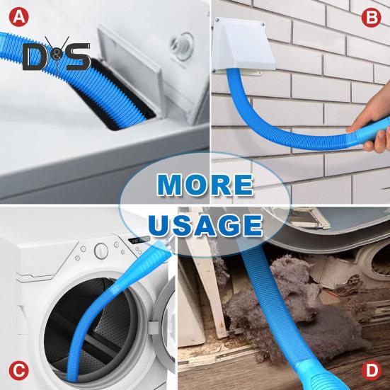 Dryer Vent Cleaner Kit Dryer Lint Brush Easy To Use Flexible Design Vacuum Hose Attachment Brush Lint Remover