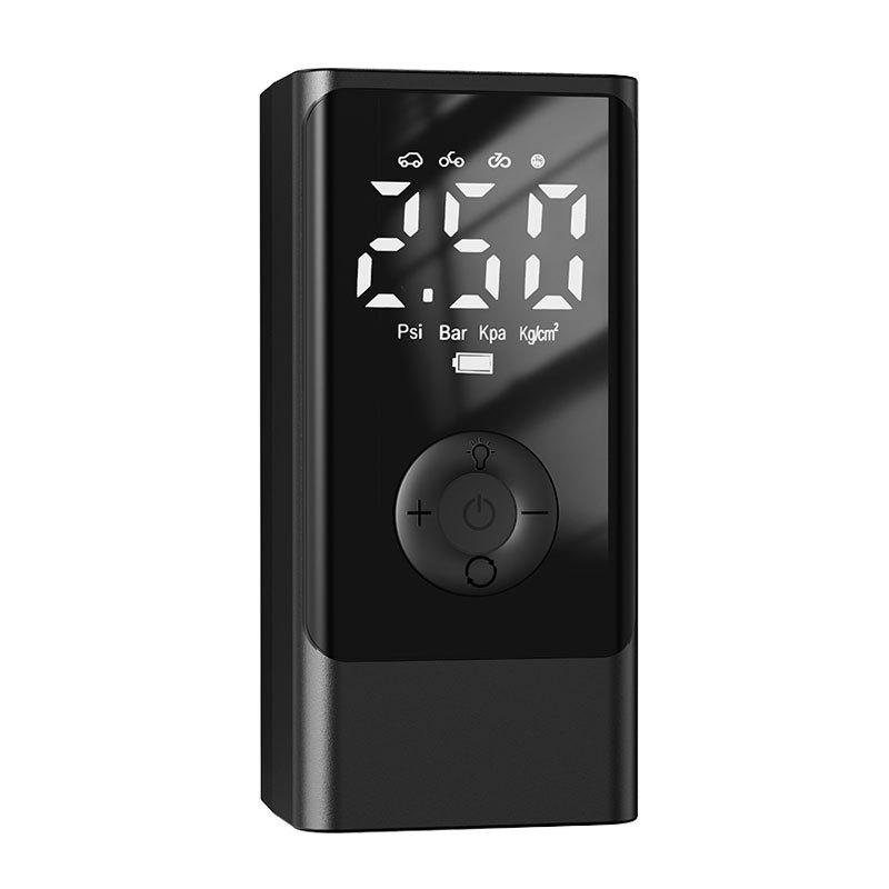 Gonfleur de Pneu de Voiture Portable & Démarreur de Secours avec Manomètre