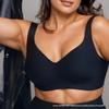 Plus Size Deep V Seamless Wire-Free Bra: C-F Cup, Large Bust Minimizer with Anti-Sagging Side Support