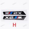 2Pcs Premium Fender Side Badge Emblem for BMW M Power X1 X2 X3 X4 X5 X6 Glossy Black Sticker Logo 6.8cm 8.4cm Car Styling Decor