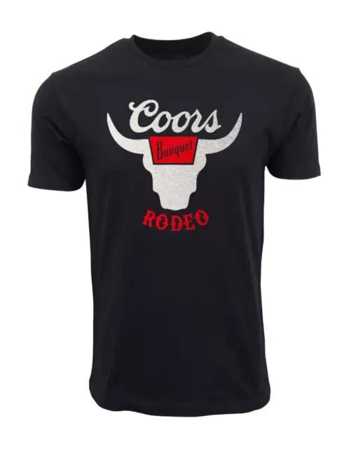 Coors Banquet Rodeo Official Distress Logo License Grahic T Shirt Unisex T-Shirt XL