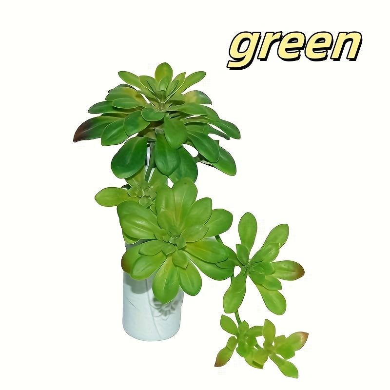 

1 шт. Реалистичное искусственное растение-суккулент 27 см Лоза Пластик Зеленый Красный Водонепроницаемый Устойчивый к пятнам для поделок Домашний Декор для улицы зелёный