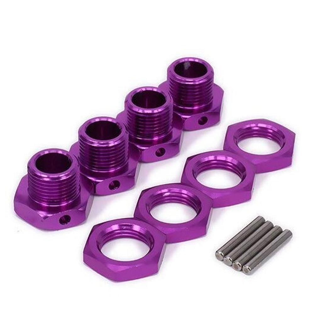 17mm Aluminum Wheel Hex Hubs Adapter Nut Pin Anti-Dust Cover For 1/8 RC Model Car HPI HSP Losi Axial Kyosho Tamiya 81011