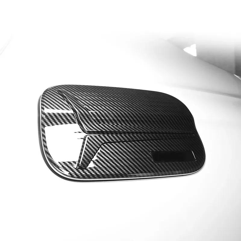 Car Exterior Accessories Carbon Fiber Style Fuel Tank Oil Cap Gas Cover Trim For Genesis G70 -2025 LHD/RHD