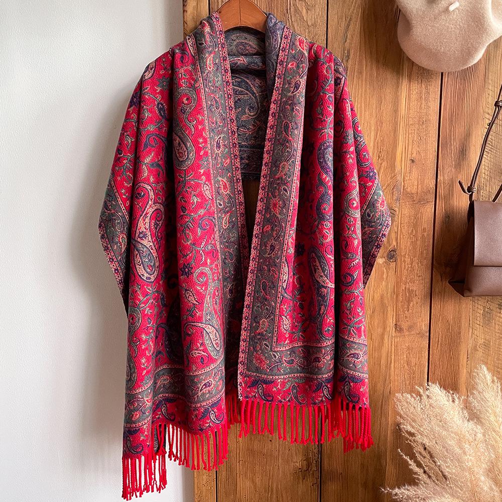 New Women Fashion National Scarf Luxury Autumn Winter Thick Warm Shawls Paisley Scarve Pashmina Femme Foulard Bufanda