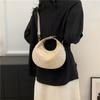 Trendy Retro Women's Crescent Shoulder Bag For Spring 2024 Fashionable Pu Leather