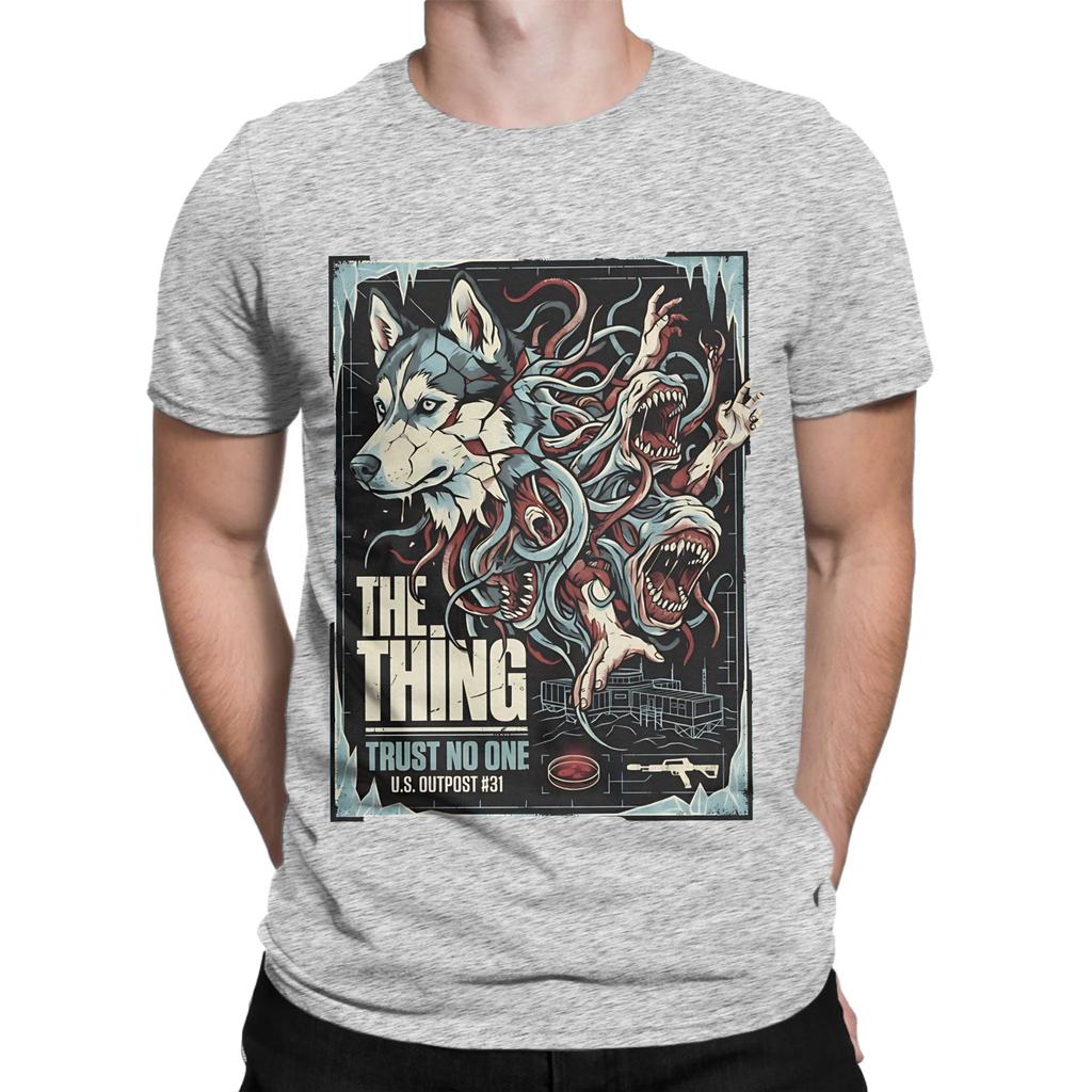 The Thing 1982 Antarctic Horror Classic Novelty 100 Cotton TShirt the thing Tees Tops For Unisex