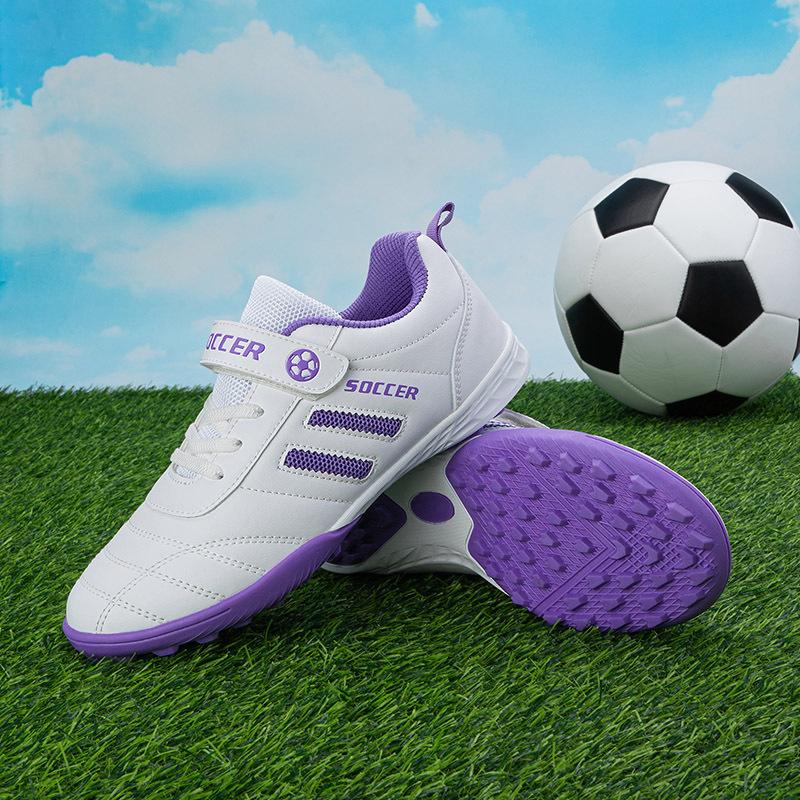 Autumn children's football shoes women's broken nails grass training breathable non-slip Velcro sports shoes outdoor kicking shoes