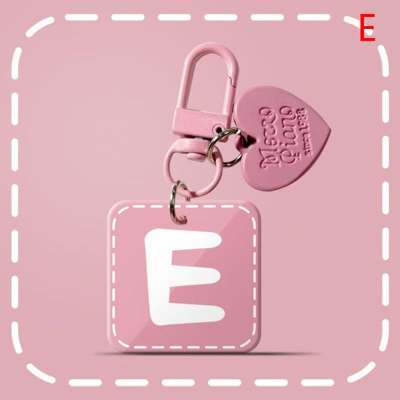 

Розовый 26 букв подвесной дизайн простой брелок для женщин шарм ювелирные изделия стильный изысканный повседневный A-Z брелоки