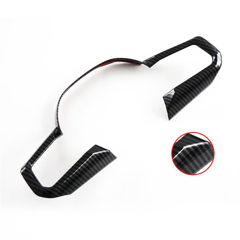 For BMW 5 Series G60 2024 Car Steering Wheel Cover Trim Decoration Interior Accessories ABS Carbon Fiber Carbon Fiber Pattern