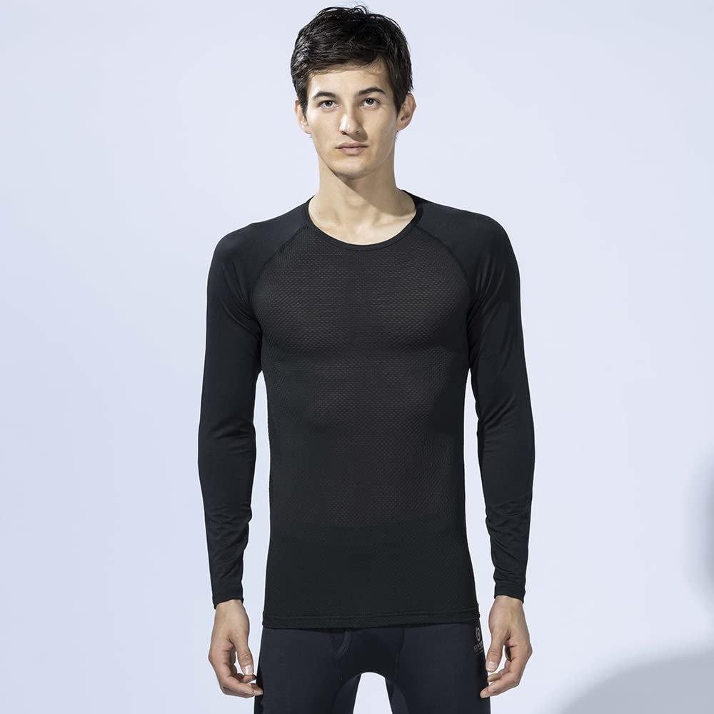 Otafuku Glove Summer Cooling Long Sleeve Crew Neck Base Layer JW-715 Black SS Size