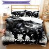 3pcs Custom Name Horse Bedding Set Duvet Cover Closure Includes 1 Duvet Cover & 2 Pillowcases, Soft and Comfortable for All Seasons.