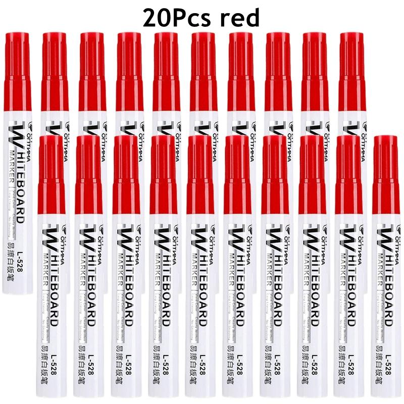 4-100Pcs Erasable Whiteboard Marker Pen Blackboard Marker Teaching Chalk for Glass Office School Stationery White Board Marker