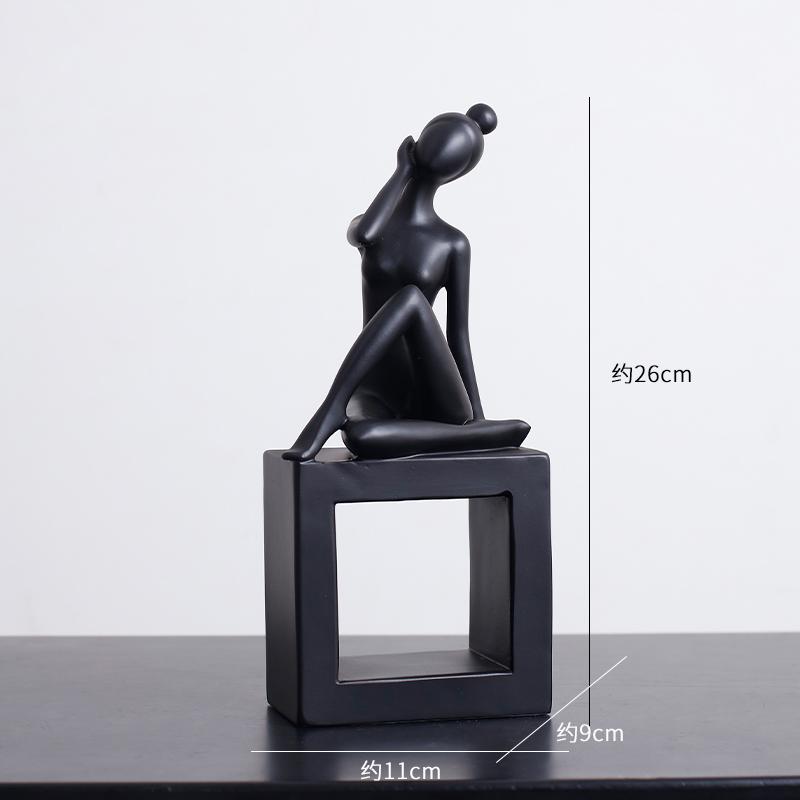 

Minimalism Abstract Figures Statue Dancer Ornaments Desk Decoration Character Sculpture Modern Crafts Room Aesthetics Decor