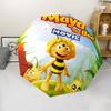 Maya the Bee Print Automatic Umbrella, 8 Rib Iron Frame, Plastic Handle, Suitable for Outdoor Travel &Daily , Ideal Gift