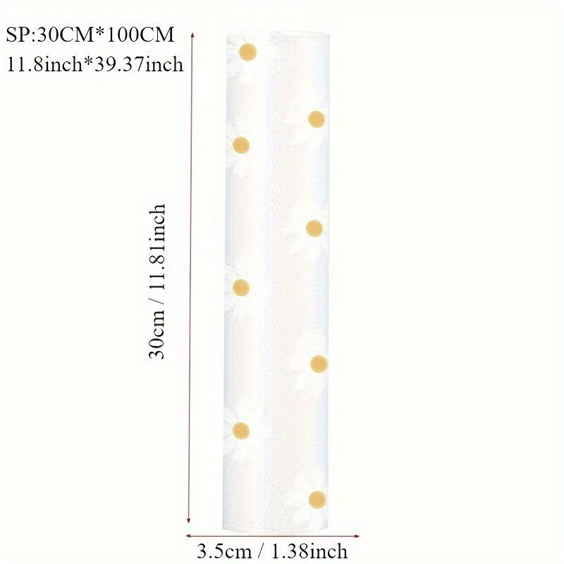 Floral Pattern Waterproof Non-Slip Shelf Liner for Kitchen Cabinets and Tables