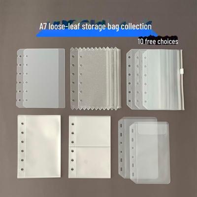 A7 Loose-Leaf Notebook with Storage Bag and PVC Zipper Photo Album