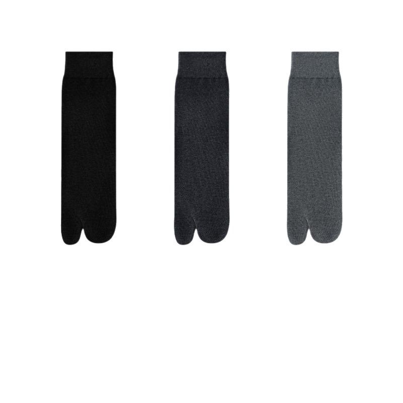 Men's Summer Sports Deodorant Sweat Absorption Tube Two Toe Socks