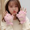 Bear Paw Furry Mittens Warm Cat Paw Gloves Fashion Women Winter Gloves  Outdoor