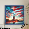 Independence Day Printed Cross Stitch Kit 11CT Embroidery Craft Set Home Decor