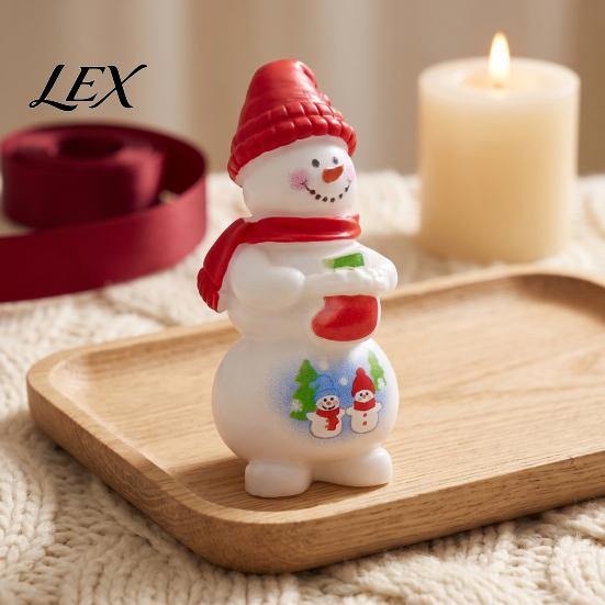 Christmas Themed Ornaments 2Pcs Mini Figurine, Santa Claus Snowman Dolls, DIY Accessories for Micro Landscape Decorations Dollhouse Cake Decor, Small