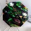 Green Jester Collage Automatic Umbrella - Suitable Travel Outdoor Portable Umbrella Birthday Gift Daily Essentials