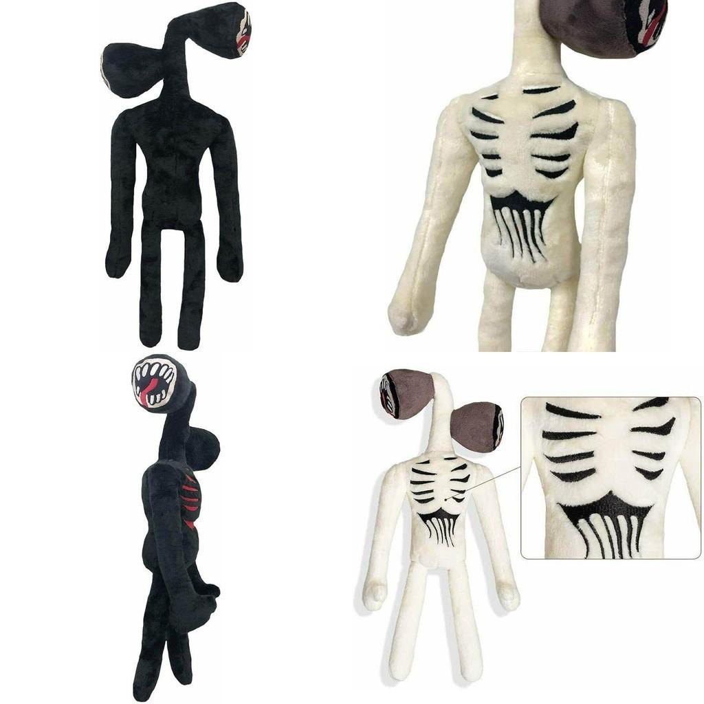 15.7 Inch Siren Head Plush Toy Soft Black And White Horror Stuffed Doll For Kids