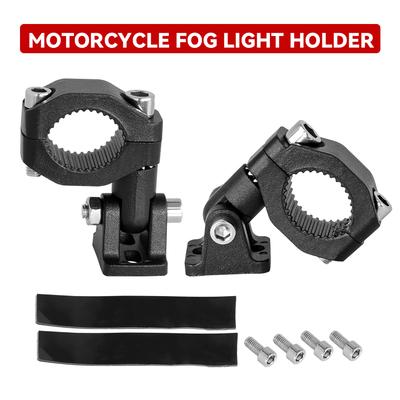 Motorcycle LED Headlight Spotlight Mount Bracket Adjustable Fog Light Auxiliary Lamp Bumper Clamps Holder Motorcycle Accessories