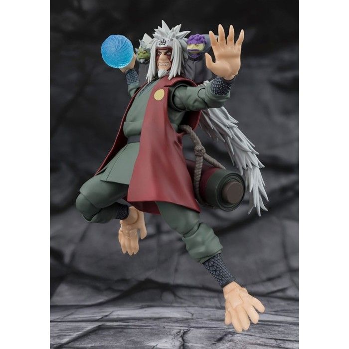 Bandai Tamashii Nations - Naruto - Figurine S.H.Figuarts Jiraiya Hidden Leaf Heroic Master Sage (Sage Mode Set) 17 cm