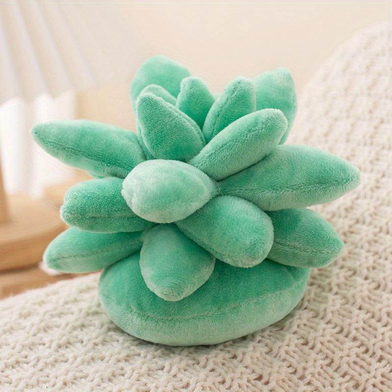 

3D Succulent Plush Playthings Room Decoration Simulation Plants Potted Playthings Nature Decorative Throw Cactus Multiple Colors 16cm