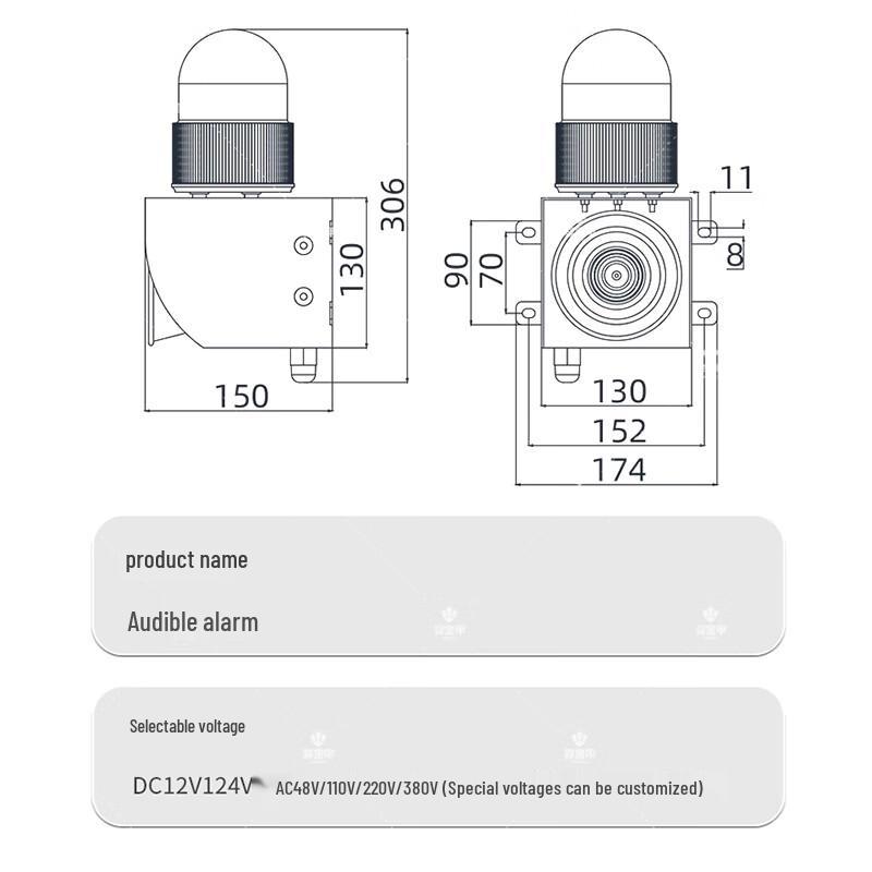 YS-01HY Wireless Remote Emergency Alarm Other Voltages (Contact CS)
