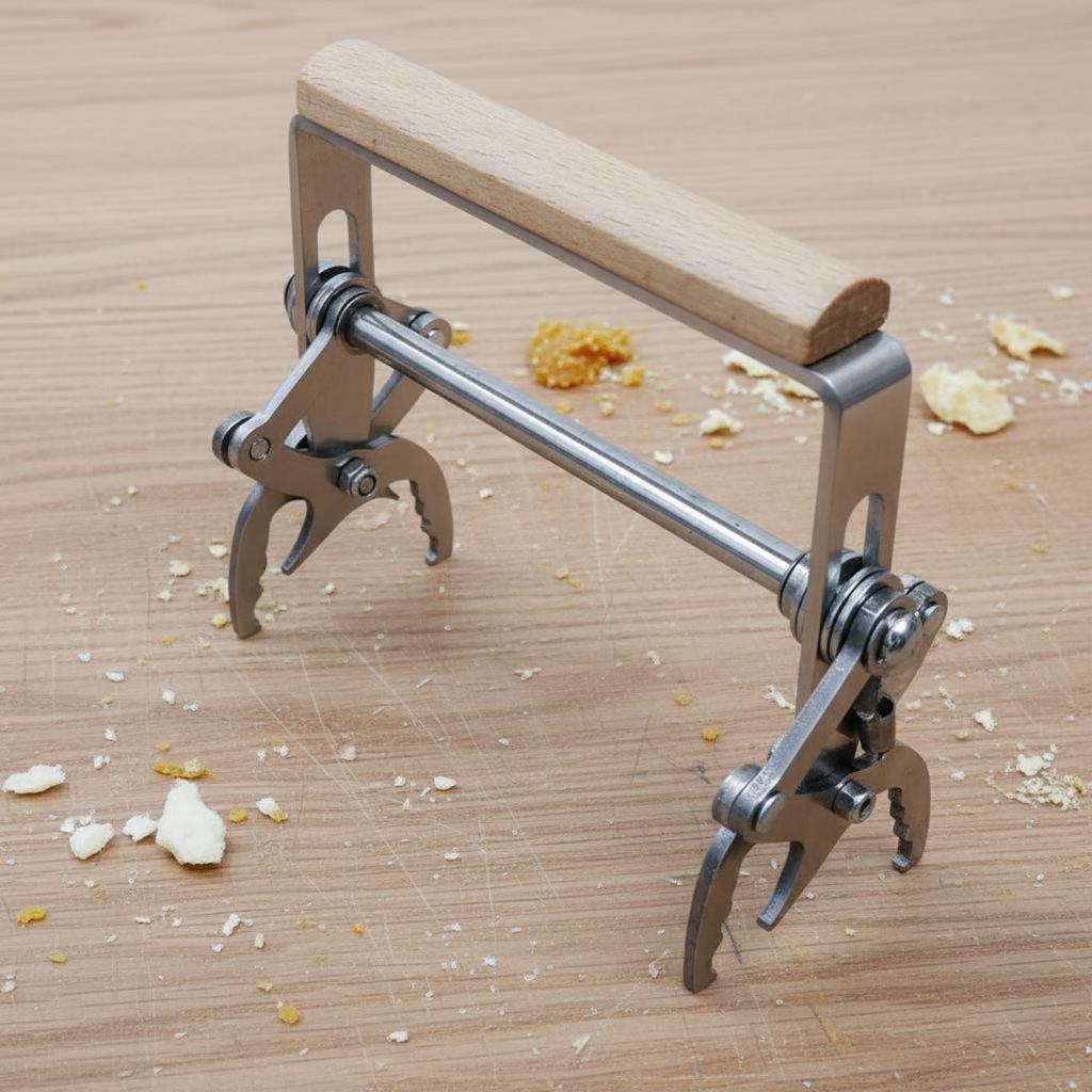Beehive Frame Lifting Clamp Wooden Handle Lifter Metal Body Apiary Tool for Beekeepers,