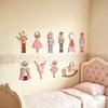Handmade Christmas Tree Charms 10/20/30Pcs Nutcracker Wooden Ornaments, Pink Watercolor Hanging Decor with Cute Ornament Set for Kids Ballerina, Horse
