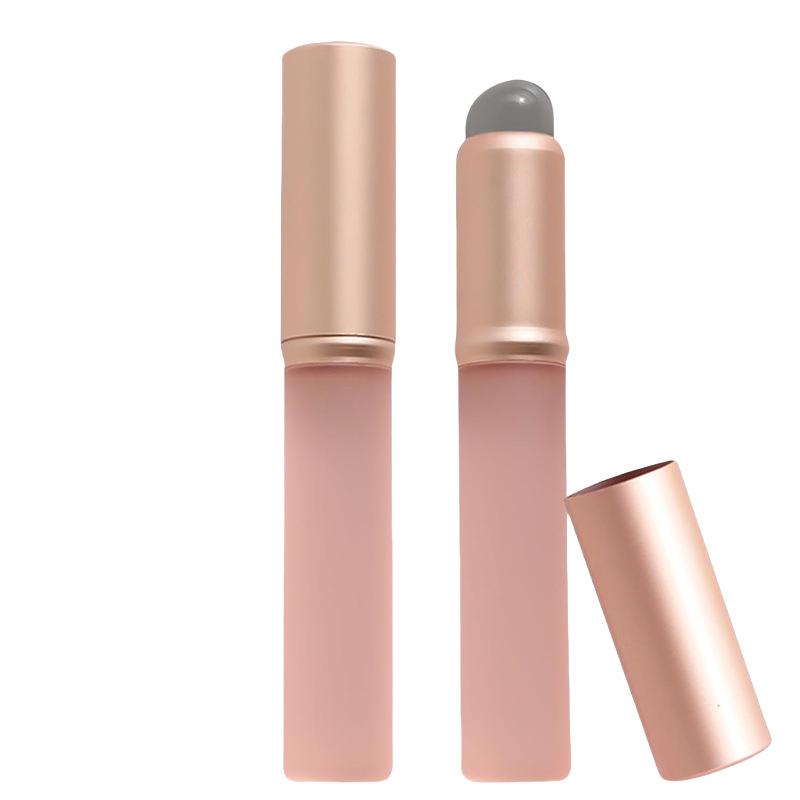 Mini silikonový štětec na rty a korektor s víčkem - Přenosný nástroj na blendování konečky prstů