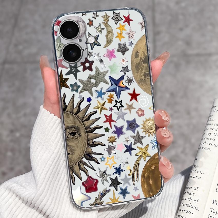 For iPhone 17 Air 16 15 14 13 Pro Max Plus 16e Luxury Clear Phone Case Cute Couple Piggy Pattern Soft Silicone Anti Slip Shell For iPhone Bumper Cover