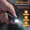 Multi-Light Source Mini Keychain Flashlight with Clip & Magnetic Waterproof Type-C Charging Work Light for Outdoor Camping