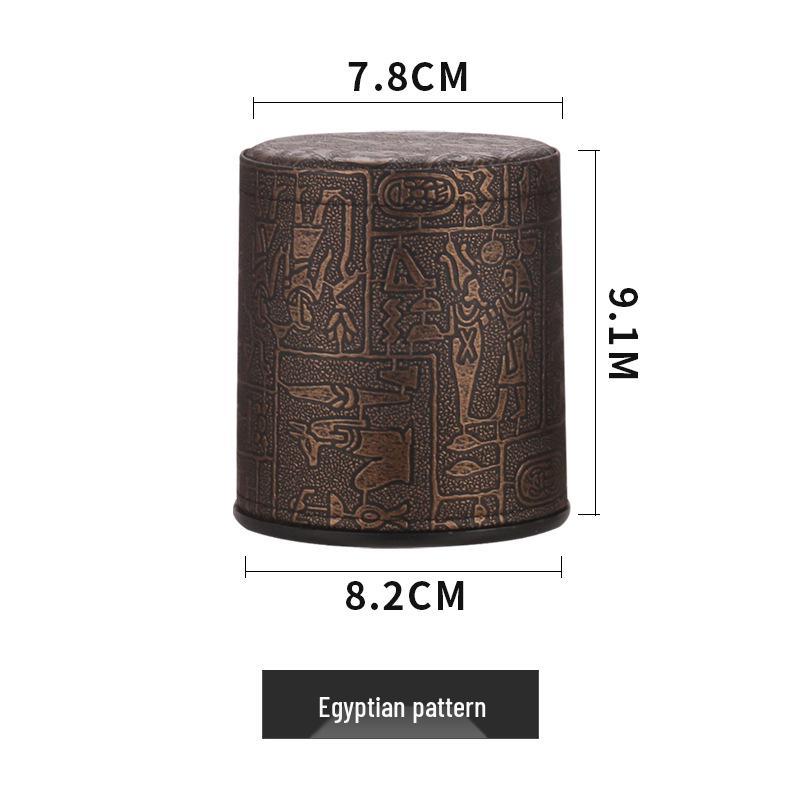 Thickened Gold-Top Leather Dice Shaker for Bar & Tavern