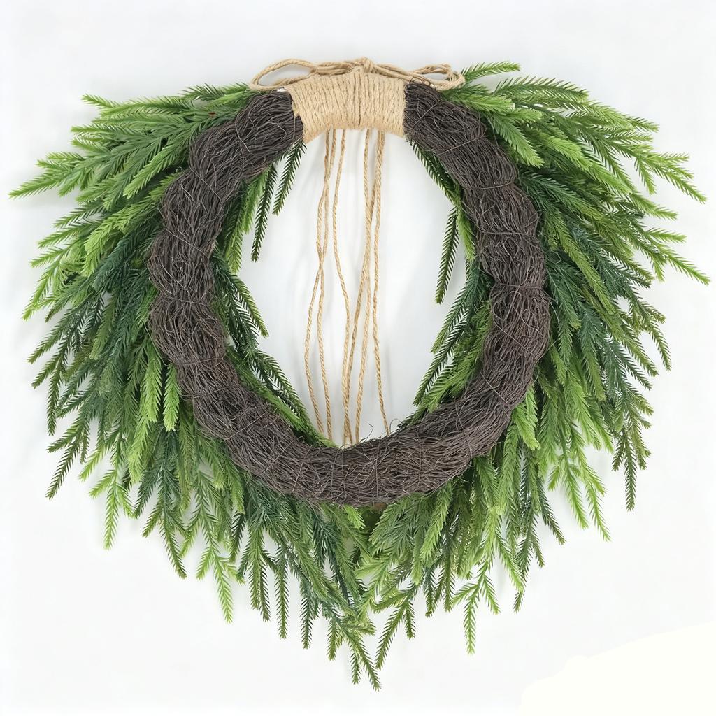 Couronne de Noël, Nœud, Suspension de porte d'entrée, Articles de décoration pour la maison