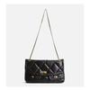 Xiaoxiang Layer Cowhide Grid High-end Chain Bag Women's Doubles Pocket Large Capacity Versatile Single Shoulder Tote