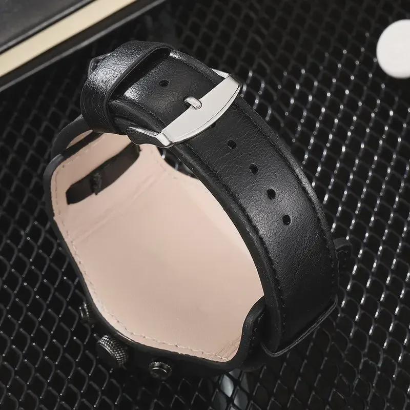 Stylish European and American Men's Large Dial Watch with Calendar - Trendy Korean Vibe for Students and Special Forces