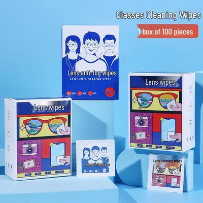 Disposable Anti-Fog Lens & Mirror Cleaning Wipes