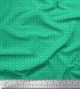 Soimoi Japan Crepe Satin Fabric Geometric Small Print Fabric by Metre 42 Inch