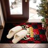 Red Bulls Basketball Area Rug Suitable for Indoor And Outdoor,Carpets for Kitchens, Homes, Offices, Living Rooms,Home Decor,Christmas Gift