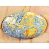 88Cts. Natural Maligano Jasper Oval cabochon Palm Crytsal Gemstone 29X47MM SK-2667