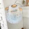 Pet dog clothes cute cartoon print tutu spring summer cat ballet gauze skirt princess style dress