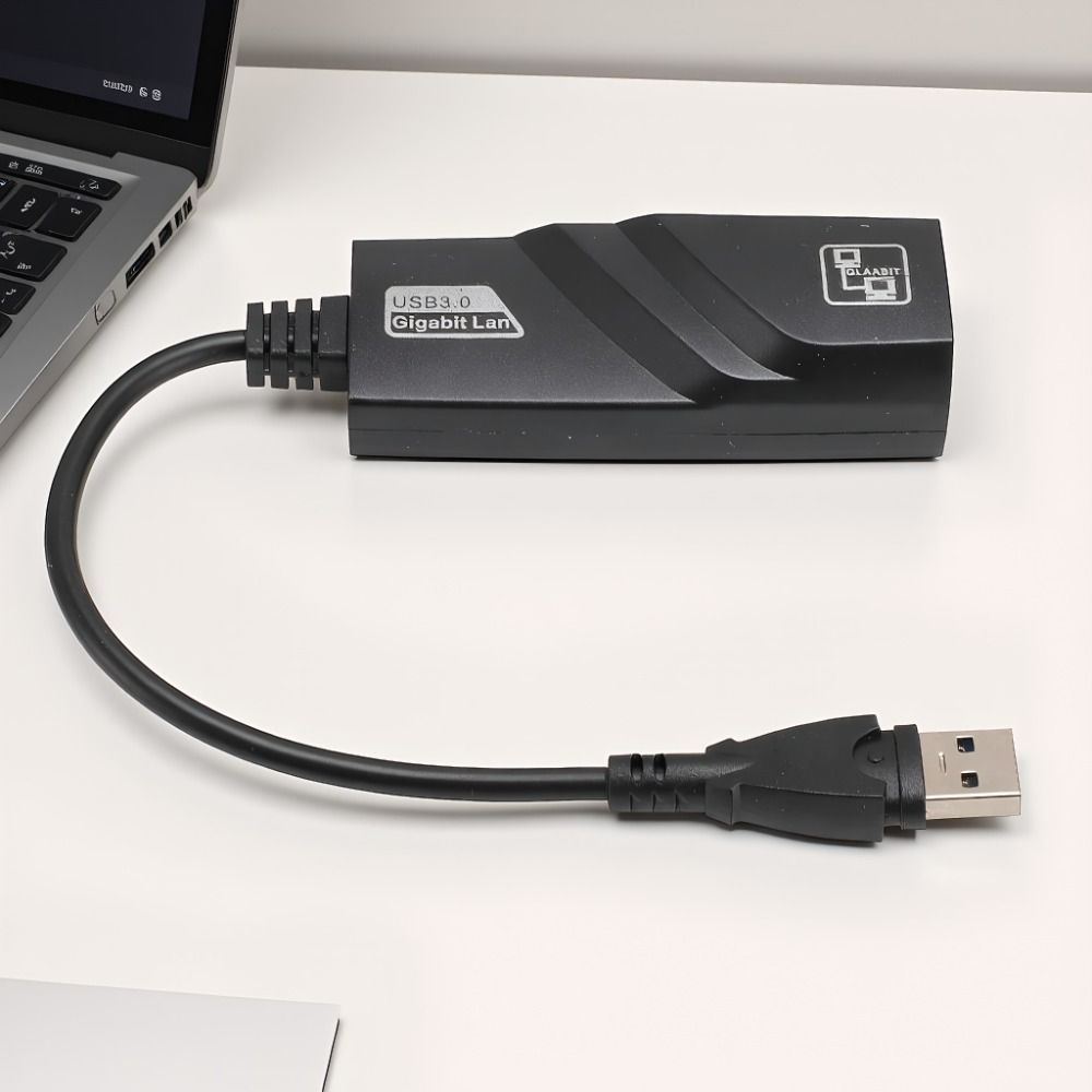 Plug and Play Gigabit Ethernet Adapter Portable USB To Ethernet Adapter  Laptop Connectivity