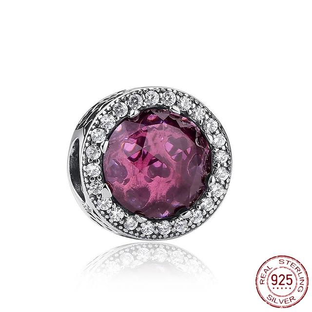 2022 New 925 Sterling Silver Pink Series Butterfly Firefly Pendant Diy Fine Beads Fit Original Fashion Charm Bracelet Jewelry