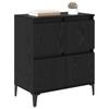 Sideboard In Black Oak Look 60 X 35 X 70 Cm