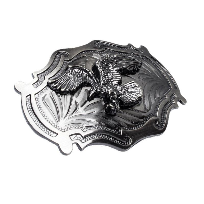 Trendy Zinc Alloy & Stainless Steel Eagle Belt Buckle for All Ages