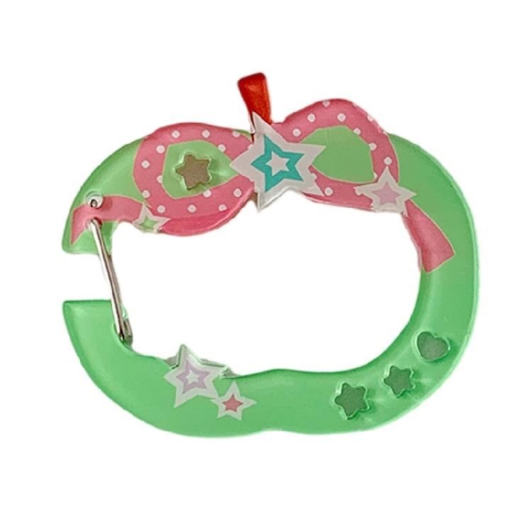 Multifunctional Carabiner Key Holder Acrylic Design For Backpack Decors Keychains Bag Charm Students Travel Essential
